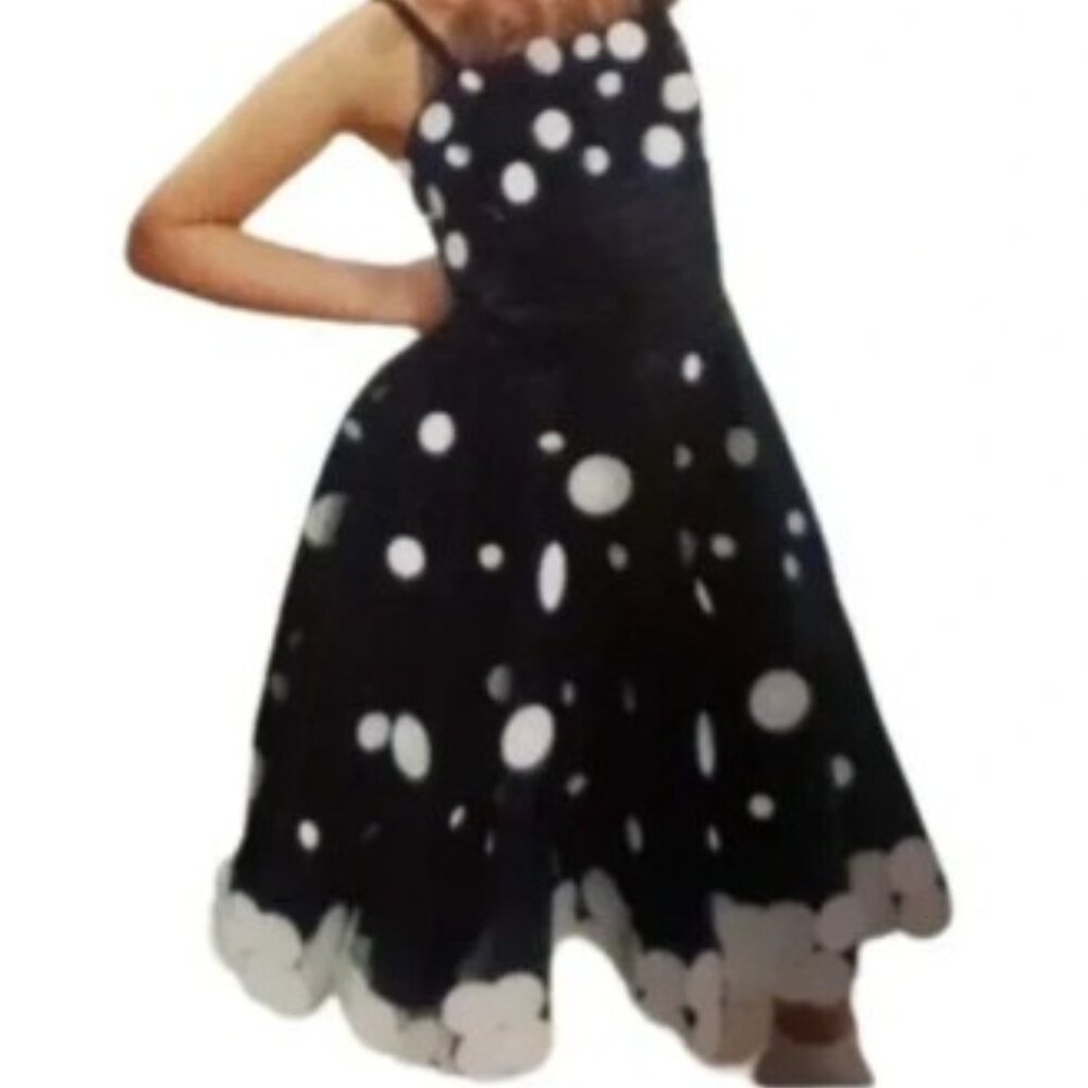 Jazz Child Dance Costume, Black and white, Medium Child
